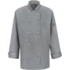 Custom Womens Mimix™ Chef Coat with OilBlok Grey