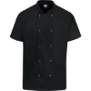 Custom Womens Airflow Raglan Chef Coat Black/ Black Mesh