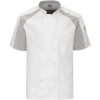 Custom Airflow Raglan Chef Coat White/ Grey Mesh