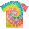 Custom Unisex Multi-Color Tie-Dyed T-Shirt Citrus