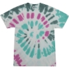 Custom Unisex Multi-Color Tie-Dyed T-Shirt Everglades