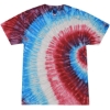 Custom Unisex Multi-Color Tie-Dyed T-Shirt Fire Cracker
