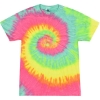 Custom Unisex Multi-Color Tie-Dyed T-Shirt Minty Rainbow