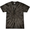 Custom Unisex Multi-Color Tie-Dyed T-Shirt Spider Black