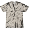 Custom Unisex Multi-Color Tie-Dyed T-Shirt Spider Grey