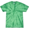 Custom Unisex Multi-Color Tie-Dyed T-Shirt Spider Kelly