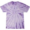 Custom Unisex Multi-Color Tie-Dyed T-Shirt Spider Lavender