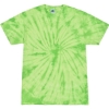 Custom Unisex Multi-Color Tie-Dyed T-Shirt Spider Lime