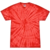 Custom Unisex Multi-Color Tie-Dyed T-Shirt Spider Red