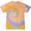 Custom Unisex Multi-Color Tie-Dyed T-Shirt Sunflower