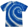 Custom Unisex Multi-Color Tie-Dyed T-Shirt Swirl Blue