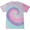 Custom Unisex Multi-Color Tie-Dyed T-Shirt Unicorn