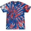 Custom Unisex Multi-Color Tie-Dyed T-Shirt Union Jack