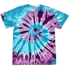 Custom Youth Multi-Color Tie-Dyed T-Shirt Barbados
