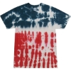 Custom Youth Multi-Color Tie-Dyed T-Shirt Flag