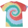 Custom Youth Multi-Color Tie-Dyed T-Shirt Gum Drop
