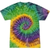 Custom Youth Multi-Color Tie-Dyed T-Shirt Mardi Gras