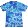 Custom Youth Multi-Color Tie-Dyed T-Shirt Multi Blue