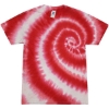 Custom Youth Multi-Color Tie-Dyed T-Shirt Swirl Red