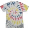 Custom Youth Multi-Color Tie-Dyed T-Shirt Yellowstone