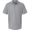 Custom Mens Saratoga Performance Mini Mesh Polo Heather Grey