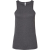 Custom Womens CVC Tank Heather Charcoal
