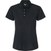 Custom Womens Saratoga Performance Mini Mesh Polo Black