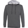 Custom Mens FitFlex French Terry Hooded Sweatshirt Charcoal