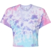 Custom Womens Tie-Dyed Crop T-Shirt Cotton Candy
