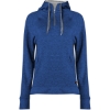 Custom Womens FitFlex French Terry Quarter-Zip Hooded Pullover Royal