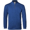 Custom Mens FitFlex French Terry Quarter-Zip Pullover Royal