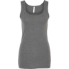 Custom Womens Micro Rib Tank Deep Heather