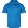 Custom Youth Saratoga Performance Mini Mesh Polo Turquoise