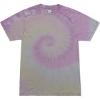 Custom Unisex Festival Tie-Dyed Burnout T-Shirt Desert Rose