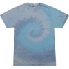 Custom Unisex Festival Tie-Dyed Burnout T-Shirt Lagoon