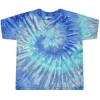 Custom Toddler Tie-Dyed T-Shirt Blue Jerry