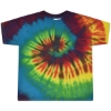Custom Toddler Tie-Dyed T-Shirt Reactive Rainbow