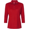 Custom Womens Lady Palm Three-Quarter Sleeve Polo Red