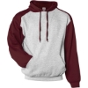 Custom Unisex Sport Athletic Fleece Hooded Sweatshirt Oxford/ Maroon