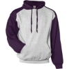 Custom Unisex Sport Athletic Fleece Hooded Sweatshirt Oxford/ Purple