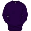 Custom Unisex Pocket Crewneck Sweatshirt Purple