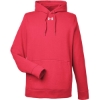 Custom Mens Hustle Hooded Sweatshirt Red/ White