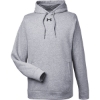 Custom Mens Hustle Hooded Sweatshirt True Grey Heather/ Black