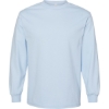 Custom Unisex Heavyweight Cotton Long Sleeve Tee Powder Blue