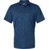 Custom Mens Dakota Striated Heather Polo Deep Blue Heather