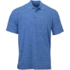 Custom Mens Dakota Striated Heather Polo Sky Blue Heather
