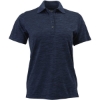 Custom Womens Dakota Striated Heather Polo Deep Blue Heather