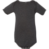Custom Infant Triblend One Piece Charcoal Black Triblend