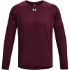 Custom Mens Team Tech™ Long Sleeve T-Shirt Maroon/ White
