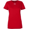 Custom Womens Team Tech™ T-Shirt Red/ White